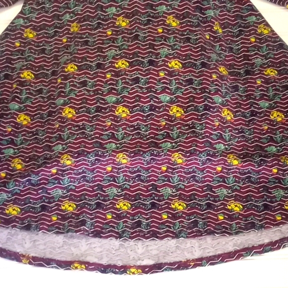 LLR Floral  & Striped Perfect T Tunic Top - Picture 6 of 12